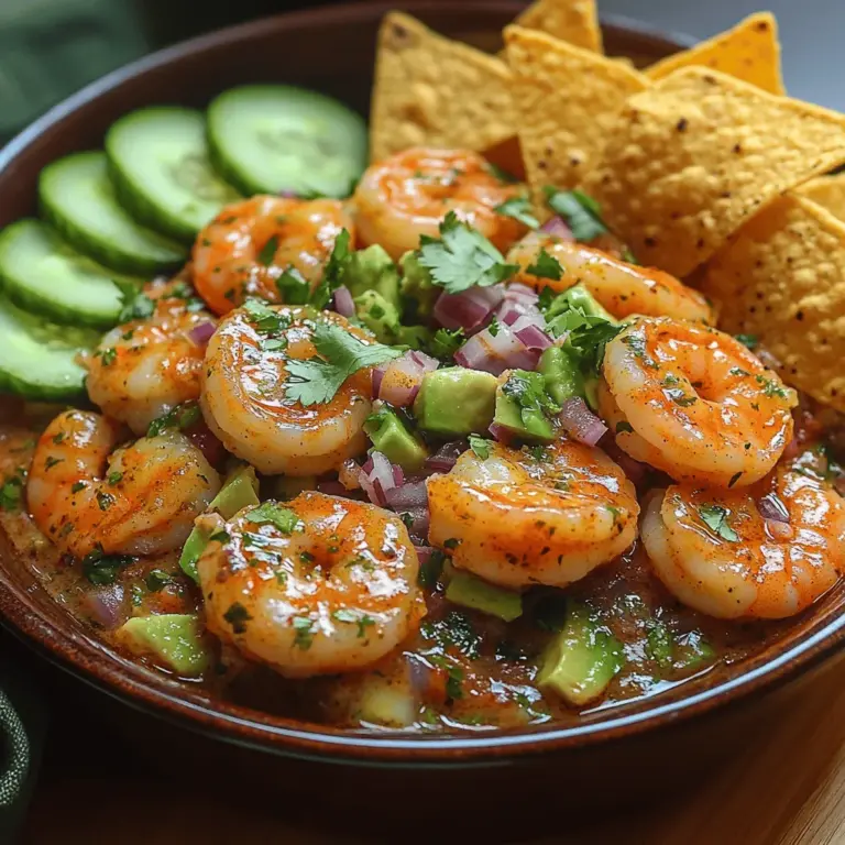 Ceviche is a culinary treasure that has captivated taste buds across the globe, originating from the coastal regions of Latin America. This dish, typically made with fresh fish or seafood marinated in citrus juices, is celebrated for its bright flavors and refreshing qualities. Among the various interpretations of ceviche, the Tropical Shrimp Avocado Ceviche stands out as a vibrant, tropical twist, perfect for summer gatherings or as a light meal. The combination of succulent shrimp, creamy avocado, and zesty lime creates an explosion of flavors that is both satisfying and nutritious.