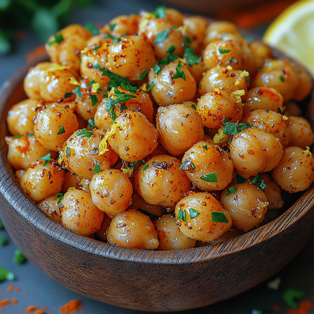 In recent years, the demand for plant-based snacks has surged, reflecting a broader trend towards healthier eating habits and sustainability. As more individuals seek to incorporate nutritious, wholesome options into their diets, chickpeas have emerged as a star ingredient. Among the many delicious ways to enjoy these legumes, Crispy Lemon Garlic Chickpeas stand out as an irresistible snack that marries health and flavor. This recipe not only satisfies your cravings but also serves as a versatile addition to any meal, making it an excellent choice for anyone looking to explore plant-based eating.