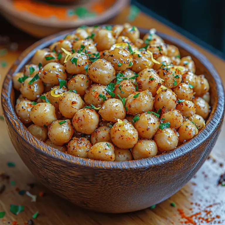 In recent years, the demand for plant-based snacks has surged, reflecting a broader trend towards healthier eating habits and sustainability. As more individuals seek to incorporate nutritious, wholesome options into their diets, chickpeas have emerged as a star ingredient. Among the many delicious ways to enjoy these legumes, Crispy Lemon Garlic Chickpeas stand out as an irresistible snack that marries health and flavor. This recipe not only satisfies your cravings but also serves as a versatile addition to any meal, making it an excellent choice for anyone looking to explore plant-based eating.