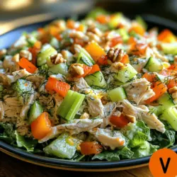 If you're searching for a light, refreshing meal that doesn't compromise on flavor, look no further than the Refreshing Cold Yogurt Dill Chicken Salad. This dish perfectly balances taste and nutrition, making it an ideal choice for lunch or a light dinner. With its creamy texture, zesty dill notes, and colorful vegetables, this salad is not only visually appealing but also packed with health benefits that will keep you satisfied and energized throughout your day.