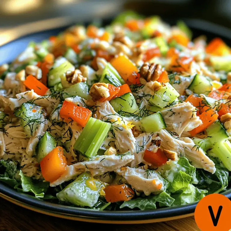 If you're searching for a light, refreshing meal that doesn't compromise on flavor, look no further than the Refreshing Cold Yogurt Dill Chicken Salad. This dish perfectly balances taste and nutrition, making it an ideal choice for lunch or a light dinner. With its creamy texture, zesty dill notes, and colorful vegetables, this salad is not only visually appealing but also packed with health benefits that will keep you satisfied and energized throughout your day.