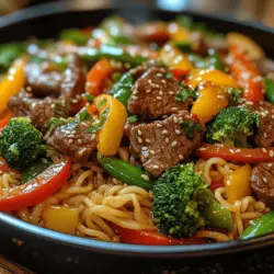 Stir fry dishes have long been a favorite for their vibrant flavors, quick preparation, and versatility. These culinary creations, characterized by high heat and rapid cooking, allow for a delightful medley of textures and tastes in every bite. Among the myriad of stir fry options, the Sizzling Beef Noodle Stir Fry stands out as an enticing choice that combines tender beef, colorful vegetables, and hearty noodles, all dressed in a savory sauce.