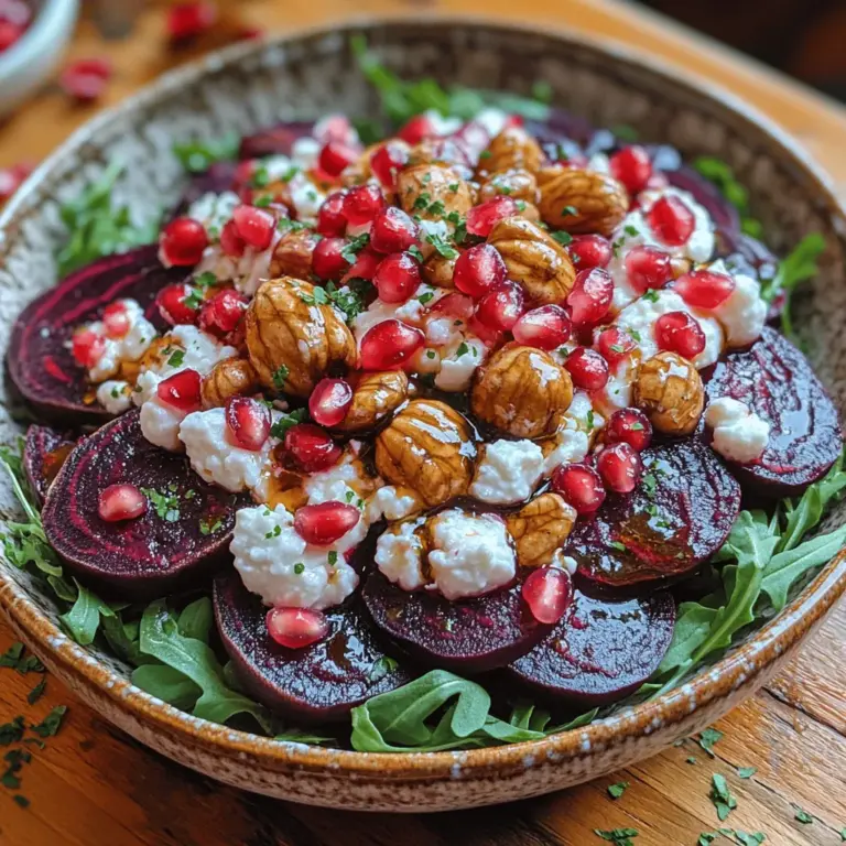 In contemporary dining, salads have transcended their role as mere side dishes, becoming vibrant centerpieces that entice both the eyes and the palate. The movement toward fresh, wholesome ingredients has made salads a staple in many kitchens, appealing to health-conscious eaters and food enthusiasts alike. Among the plethora of salad options available, the Vibrant Roasted Beet and Arugula Salad stands out as a colorful and nutritious choice that perfectly encapsulates the essence of seasonal dining.