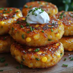 Sweet corn potato cakes are a delightful fusion of flavors and textures that can elevate any meal or gathering. These golden-brown cakes blend the sweetness of fresh corn with the earthiness of potatoes, creating a hearty snack or side dish that is hard to resist. Their appealing taste and satisfying crunch make them a favorite among both children and adults.