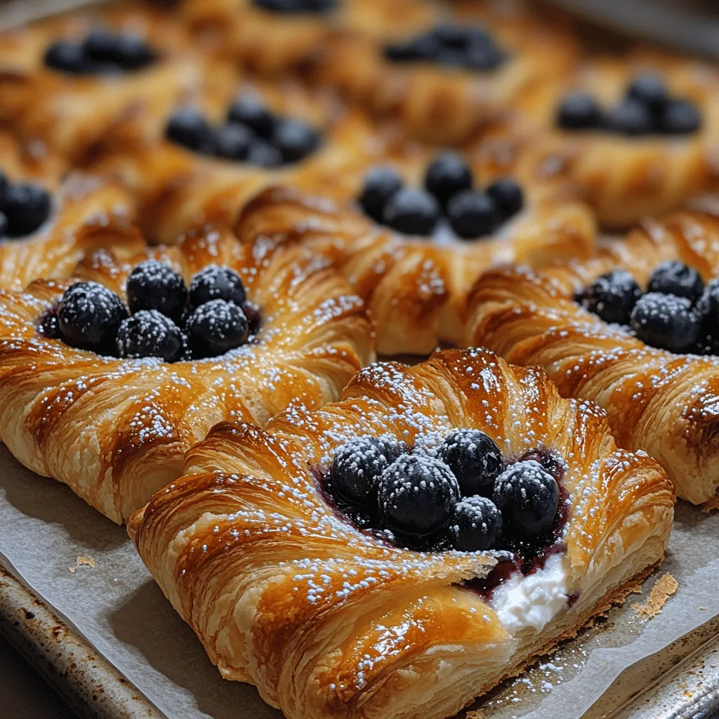 Imagine biting into a warm, flaky pastry that cradles a rich cream cheese filling, topped with a burst of fresh blueberries. This is the essence of the Blueberry Bliss Cream Cheese Danish—a delightful treat that marries the comforting flavors of creamy cheese and sweet, juicy berries. Perfect for breakfast, brunch, or as a decadent dessert, this Danish is a crowd-pleaser that will elevate any occasion.