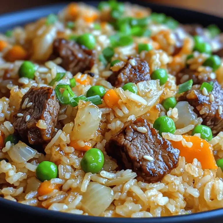 Fried rice is a beloved dish that transcends cultures, making it a staple in many households around the globe. Whether it's a quick weeknight meal or a way to repurpose leftover ingredients, fried rice stands out for its versatility and comforting flavors. Among the various iterations of this dish, Savory Onion Beef Fried Rice shines for its rich combination of tender beef, aromatic onions, and a medley of seasonings that come together in a delightful harmony.