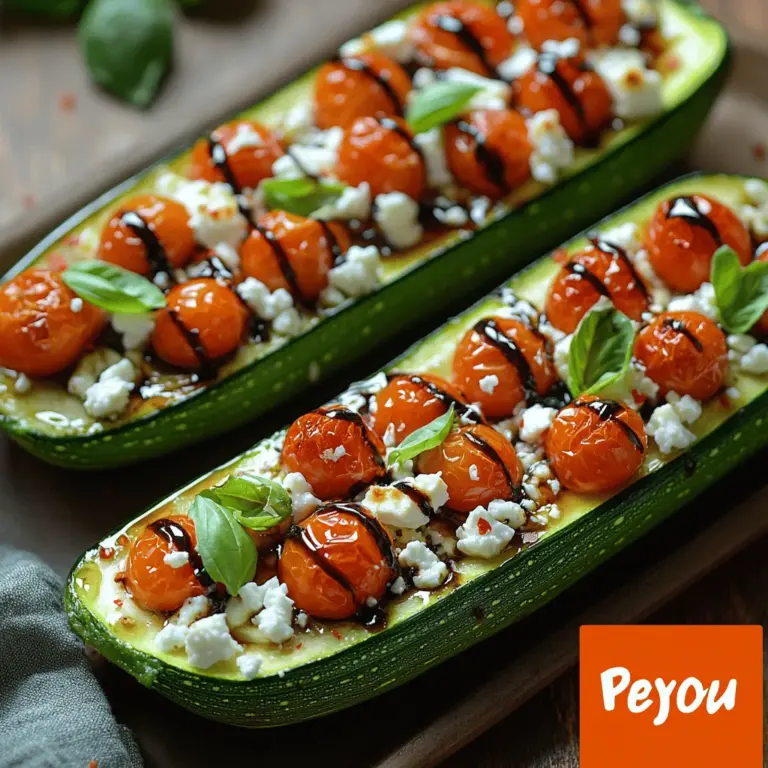 If you're looking for a dish that is not only delicious but also nutritious, look no further than Zesty Tomato Feta Zucchini Boats. This vibrant recipe combines fresh zucchini with zesty tomatoes, creamy feta cheese, and aromatic basil, creating a mouthwatering meal that is sure to please any palate. Zucchini, often celebrated for its versatility, serves as the perfect vessel for this delightful stuffing, making it an excellent option for a light lunch, dinner, or even a party appetizer.