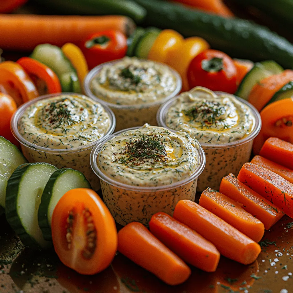 Veggie dips have long been a staple in various cuisines around the globe, offering a flavorful way to enjoy fresh vegetables. From classic hummus to zesty guacamole, dips not only enhance the taste of veggies but also make them more appealing, especially for those who may be hesitant to snack on raw produce. Among the myriad of veggie dip options, the Creamy Dill Veggie Dip Cups stand out as a fun, healthy, and visually appealing appetizer. These delightful cups bring a unique twist to the traditional dip by presenting it in individual servings, making them perfect for sharing at parties or enjoying during a quiet evening at home.