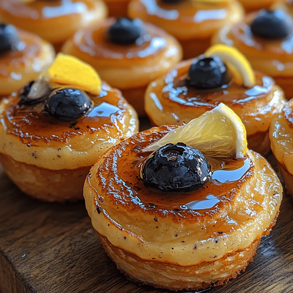 If you're on the lookout for a delightful twist on traditional pancakes, look no further than Lemon Blueberry Pancake Bites. These bite-sized morsels combine the zesty brightness of lemon with the sweet juiciness of fresh blueberries, creating a flavor explosion that’s perfect for breakfast, brunch, or even as a snack throughout the day. The ease of preparation and the fun, portable nature of these pancake bites make them a favorite for families on the go or anyone who loves a sweet treat without the fuss of flipping pancakes on the griddle.