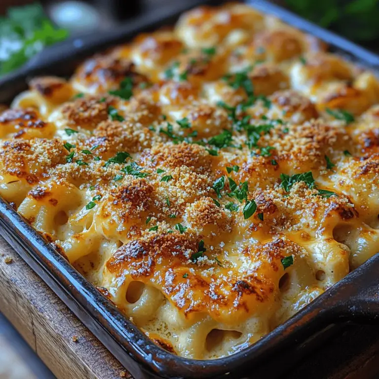 What sets Creamy Cheesy Delight Mac & Cheese apart from traditional recipes is its indulgent creaminess and the depth of flavor achieved through carefully selected ingredients. This version combines sharp cheddar and Gruyère, creating a harmonious blend of tangy and nutty flavors that will please even the most discerning cheese lover. The addition of spices such as Dijon mustard, garlic powder, onion powder, and smoked paprika enhances the overall taste, ensuring each bite is a burst of flavor.