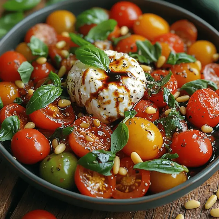 As the sun shines brightly and the days grow longer, there's nothing quite like a refreshing summer salad to celebrate the season. Among the myriad of vibrant options, the Sunny Cherry Tomato Burrata Bliss stands out as a perfect dish that captures the essence of summer. This delightful salad marries the sweet juiciness of cherry tomatoes with the creamy indulgence of burrata cheese, creating a harmonious blend of flavors and textures that is hard to resist.