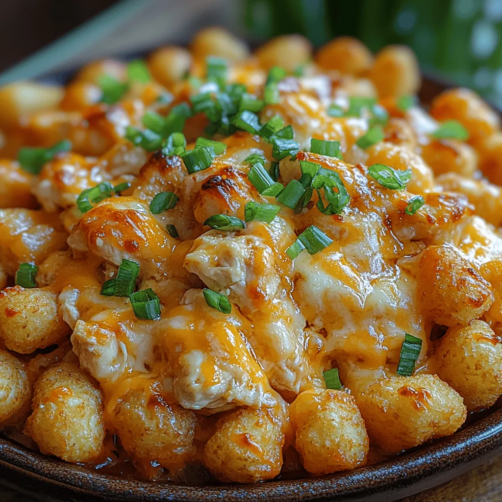Comfort food is defined as dishes that provide nostalgia, warmth, and a sense of home. They often remind us of special moments—perhaps a family gathering around the table or a cozy evening spent watching movies. The Cheesy Chicken Tater Tot Bake is a perfect example of this category. Tater tot casserole has long been a favorite in many households, evoking memories of childhood dinners and family celebrations. The combination of flavors and textures brings a sense of familiarity and contentment that is hard to resist.