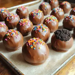 If you’re looking for a dessert that combines simplicity and indulgence, look no further than Oreo Cookie Truffles. These bite-sized delights are beloved for their rich flavor and creamy texture, making them a favorite treat for both kids and adults alike. The best part? They require no baking, which means you can whip them up in no time, even on the busiest of days. Whether you’re preparing for a birthday celebration, holiday gathering, or simply craving something sweet, these truffles are versatile enough to be the perfect treat for any occasion. Their ease of preparation paired with a delightful taste makes Oreo Cookie Truffles an irresistible option for dessert lovers everywhere.