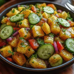 As the summer sun beats down, there’s nothing quite like a refreshing salad to cool you off and satisfy your taste buds. Tropical salads, in particular, have gained popularity for their vibrant colors, fresh ingredients, and the delightful combination of sweet and savory flavors that transport you straight to a sunny beach. Among the myriad of tropical salads, the Pineapple Cucumber Salad stands out as a perfect choice for those seeking a light yet flavorful dish that embodies the essence of summer.