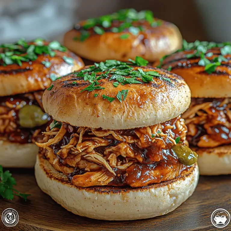 Sweet & Smoky Slow Cooked BBQ Chicken Sliders are a delightful fusion of flavors that bring comfort and satisfaction to any gathering. This dish features tender, juicy chicken enveloped in a rich, smoky barbecue sauce and served on soft slider buns, making it a favorite at parties, picnics, and family celebrations. The combination of sweet and savory notes creates a mouthwatering experience that has earned its place in the hearts of many food lovers.