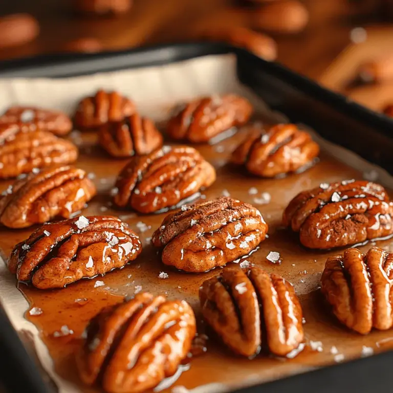 Pecans are a culinary treasure that have captured the hearts and palates of food enthusiasts around the world. Known for their rich, buttery flavor and satisfying crunch, these versatile nuts are a staple in many dishes, ranging from savory to sweet. Whether sprinkled over salads, incorporated into baked goods, or enjoyed as a standalone snack, pecans offer a delightful crunch that elevates any recipe. Among the myriad of ways to enjoy pecans, one standout preparation is the recipe for Crunchy Maple Roasted Pecans. This treat is not only simple to prepare but also embodies a perfect harmony of flavors. The combination of sweet maple syrup, rich butter, and a hint of salt creates a snack that is both indulgent and satisfying.