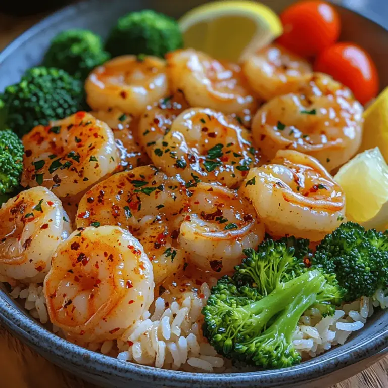 Garlic Butter Shrimp and Rice Bowls are a culinary gem that brings together the rich flavors of succulent shrimp, aromatic garlic, and buttery goodness, all served over a bed of fluffy rice. This dish stands out not only for its delightful taste but also for its simplicity and quick preparation, making it an ideal choice for both busy weeknights and special gatherings. The harmonious combination of juicy shrimp, vibrant vegetables, and perfectly cooked rice creates a satisfying meal that pleases both the palate and the eye.