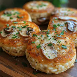 Mushroom Medley Risotto Cakes are a delightful culinary creation that combines the elegance of risotto with a satisfying crunch. This dish showcases the rich, creamy texture of traditional risotto while introducing a crispy exterior that makes every bite a treat. Ideal for both casual meals and special gatherings, these risotto cakes can serve as appetizers, side dishes, or even a main course, making them a versatile addition to any menu.