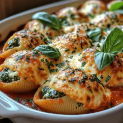 If you're on the lookout for a dish that beautifully balances comfort and nutrition, Creamy Spinach Cheese Shells are a perfect choice. This delightful recipe combines the richness of cheeses with the vibrant freshness of spinach, all enveloped in tender pasta shells. It's a meal that not only satisfies the taste buds but also warms the soul, making it an ideal option for family dinners, gatherings, or simply a cozy night in.