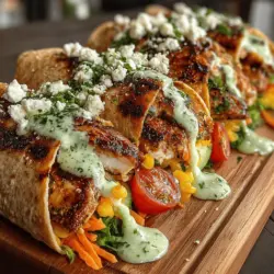 In the world of quick and healthy meals, Basil Infusion Chicken Wraps emerge as a vibrant and delicious option that caters to both flavor and nutrition. This delightful recipe combines the succulent flavors of grilled chicken with a creamy basil sauce that tantalizes the taste buds. Fresh vegetables and tangy feta cheese are nestled snugly within whole wheat tortillas, making these wraps an ideal choice for lunch, dinner, or even picnics. Not only are they simple to prepare, but they are also packed with essential nutrients that contribute to a balanced diet.