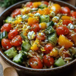 In recent years, salads have transcended their role as mere side dishes, becoming versatile meals that can cater to a variety of tastes and dietary preferences. From hearty grain bowls to vibrant veggie medleys, salads are now celebrated for their ability to combine nutrition and flavor in a single dish. Among the plethora of salad options, the Zesty Lemon Dill Orzo Salad stands out as a delightful choice that perfectly balances freshness and zest. This dish is not only visually appealing, with its bright colors and textures, but it also offers a refreshing burst of flavor that makes it suitable for virtually any occasion—be it picnics in the park, lively barbecues, or casual family dinners.