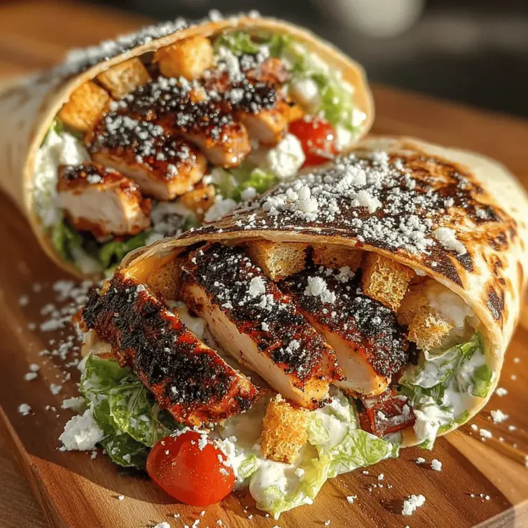 At the heart of our Zesty Blackened Chicken Caesar Wraps is the blackened chicken, a dish characterized by its unique cooking technique that dates back to the Cajun culinary traditions of Louisiana. The blackening method involves coating chicken breasts with a rich blend of spices and then cooking them at high temperatures, resulting in a beautifully charred exterior while locking in the juices for a tender, flavorful bite. This method not only intensifies the chicken's natural flavors but also infuses it with a smoky, spicy kick that is irresistible.