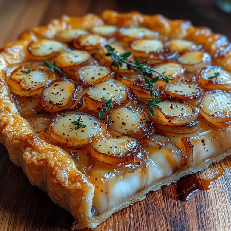 When it comes to delightful, crowd-pleasing dishes that marry texture and flavor, few can rival the Sweet & Savory Caramelized Onion Gruyère Tart. This dish is a harmonious blend of sweet caramelized onions, nutty Gruyère cheese, and a flaky pastry crust, creating an experience that is both indulgent and comforting. Perfect for brunch, a light dinner, or as an elegant appetizer at a gathering, this tart has solidified its place in both home kitchens and high-end restaurants.