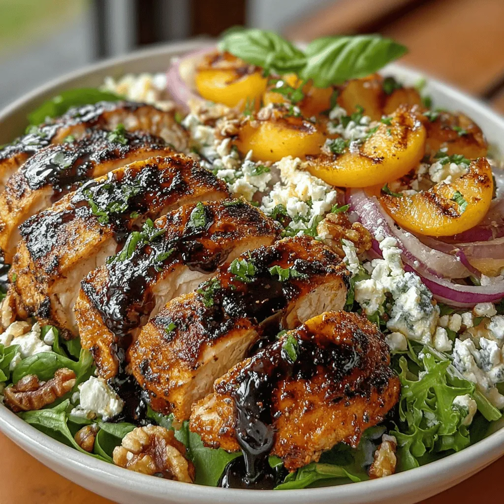 As summer approaches and the days grow warmer, our culinary cravings often shift towards light, refreshing meals that celebrate the season's bounty. One dish that perfectly encapsulates this essence is the Grilled Chicken & Peach Salad. This delightful combination marries the savory, juicy flavors of grilled chicken with the sweet, succulent notes of fresh peaches, creating a harmonious balance that’s hard to resist. It's not just a meal; it's an experience that brings a burst of summer to your plate.