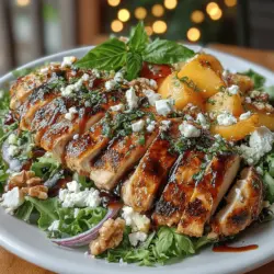 As summer approaches and the days grow warmer, our culinary cravings often shift towards light, refreshing meals that celebrate the season's bounty. One dish that perfectly encapsulates this essence is the Grilled Chicken & Peach Salad. This delightful combination marries the savory, juicy flavors of grilled chicken with the sweet, succulent notes of fresh peaches, creating a harmonious balance that’s hard to resist. It's not just a meal; it's an experience that brings a burst of summer to your plate.
