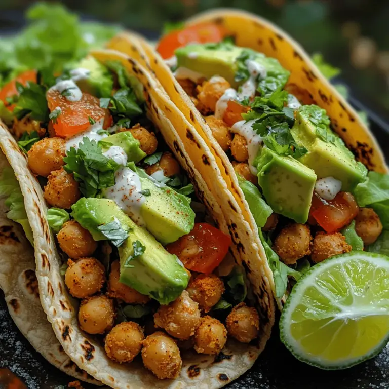 The key to a fantastic taco lies in how you layer your ingredients. For our Crunchy Ranch Chickpea Tacos, start with a sturdy taco shell, whether you prefer hard corn shells or soft tortillas. Here’s how to assemble them for a burst of flavor in every bite: