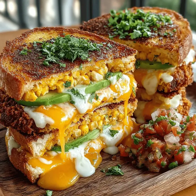 When it comes to comfort food, few dishes can rival the deliciousness of Sweet Corn Fritter Sandwich Melts. This delightful creation marries the natural sweetness of corn with the satisfying indulgence of a cheesy sandwich, making it a perfect choice for breakfast, lunch, or dinner. Not only does this recipe promise a burst of flavor in every bite, but it also caters to vegetarians and families seeking a fun and interactive meal. The versatility of Sweet Corn Fritter Sandwich Melts means they can be enjoyed at any time of day, allowing you to bring a touch of joy to your dining table no matter the occasion.
