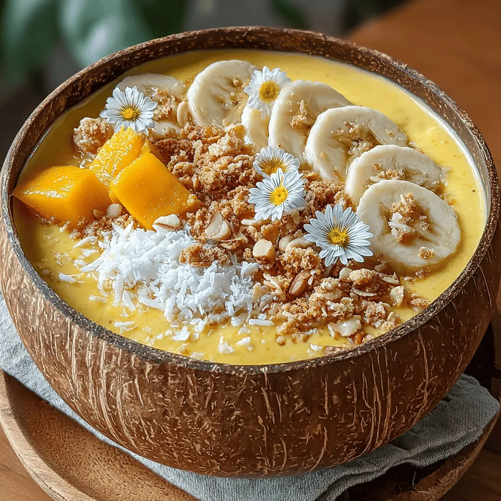 Smoothie bowls have taken the culinary world by storm, emerging as a vibrant and health-conscious breakfast or snack option that appeals to all ages. The concept is simple yet enticing: a thick, creamy base of fruit and other wholesome ingredients served in a bowl and topped with a variety of nutritious garnishes. Their popularity can be attributed not just to their aesthetic appeal, but also to their versatility and health benefits. Among the many delightful smoothie bowl recipes, the Tropical Bliss Mango Smoothie Bowl stands out with its luscious flavors and vibrant color, evoking the essence of a tropical getaway.