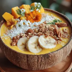 Smoothie bowls have taken the culinary world by storm, emerging as a vibrant and health-conscious breakfast or snack option that appeals to all ages. The concept is simple yet enticing: a thick, creamy base of fruit and other wholesome ingredients served in a bowl and topped with a variety of nutritious garnishes. Their popularity can be attributed not just to their aesthetic appeal, but also to their versatility and health benefits. Among the many delightful smoothie bowl recipes, the Tropical Bliss Mango Smoothie Bowl stands out with its luscious flavors and vibrant color, evoking the essence of a tropical getaway.
