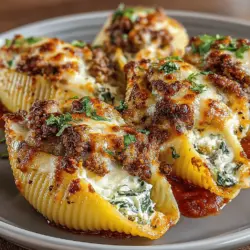 Mushroom & Spinach Delight Stuffed Shells is a culinary masterpiece that marries the comforting allure of pasta with the earthy flavors of mushrooms and the vibrant freshness of spinach. This dish not only satisfies the palate but also offers a nutritious option for those seeking a hearty vegetarian meal. The appeal of stuffed shells lies in their versatility—each shell acts as a vessel, cradling a delicious filling that bursts with flavor and texture. Whether served as a main course or a side dish, these stuffed shells are sure to impress family and friends alike.