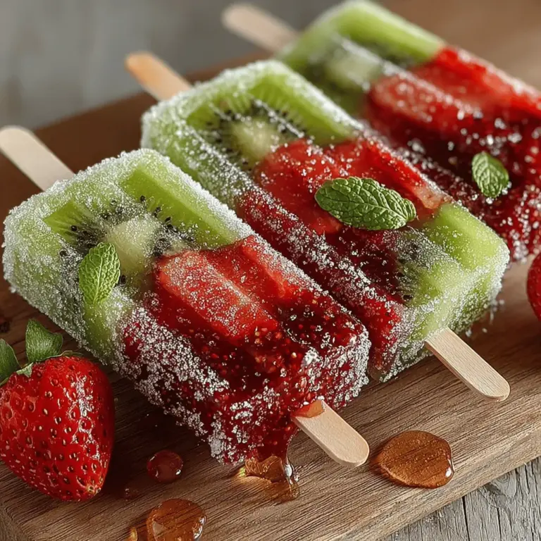 Frozen Kiwi Strawberry Pops are a delightful, refreshing treat that combines the vibrant flavors of fresh kiwis and strawberries. Perfect for hot summer days or as a healthy dessert option, these pops not only tantalize the taste buds but also offer a wholesome alternative to traditional sugary snacks. With just a handful of natural ingredients, you can create a frozen indulgence that’s both nutritious and satisfying. In this article, we will guide you through the step-by-step process of making these delectable pops, while also discussing the health benefits of the key ingredients and offering tips to customize your pops to suit your taste.