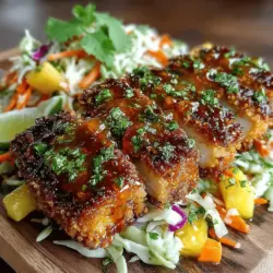 Imagine savoring a dish that transports you to a sun-soaked beach, where the salty breeze mingles with the sweet scent of tropical fruits. Coconut Crusted Tofu with Pineapple Slaw does just that. This vibrant dish combines the rich flavors of coconut with the savory goodness of tofu, all complemented by a refreshing slaw that features juicy pineapple. Not only is this recipe a feast for the senses, but it also exemplifies the beauty of plant-based cooking, making it a perfect choice for vegans, vegetarians, and anyone looking to explore the versatility of plant-based meals.
