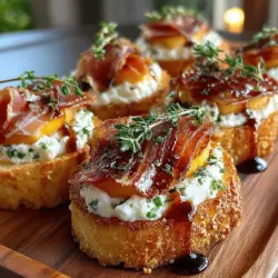 Crostini, the charming little toasted bread bites, have long been celebrated as a staple appetizer in Italian cuisine. Their delightful versatility allows them to be topped with a myriad of ingredients, making them suitable for any occasion—be it a casual gathering or a sophisticated dinner party. Among the many variations, the Sweet & Savory Peach & Prosciutto Crostini stands out as a seasonal favorite that tantalizes the palate with its harmonious blend of flavors.