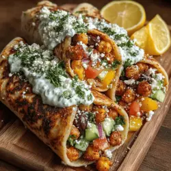 In the world of quick and healthy meals, Crispy Chickpea Greek Salad Wraps stand out as a vibrant and nutritious option that is both satisfying and easy to prepare. This recipe brings together the earthy flavor of roasted chickpeas, fresh vegetables, creamy feta cheese, and a zesty tzatziki sauce, all enveloped in a whole wheat or spinach tortilla. Whether you're looking for a nourishing lunch, a light dinner, or a delightful snack, these wraps have something to offer everyone. They are not only delicious but also brimming with protein and fiber, making them an ideal choice for anyone striving to eat healthier without compromising on flavor.