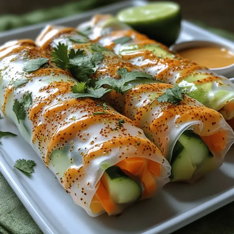 Crispy Garden Delight Spring Rolls are not just a dish; they represent a celebration of fresh, vibrant ingredients wrapped in a delicate and crispy exterior. This delightful recipe is perfect for those seeking a healthy snack, an appealing appetizer for gatherings, or even a light meal that doesn't compromise on flavor. The beauty of spring rolls lies in their versatility; they can be easily tailored to suit various tastes and dietary preferences, making them an ideal choice for anyone looking to incorporate more vegetables into their diet.