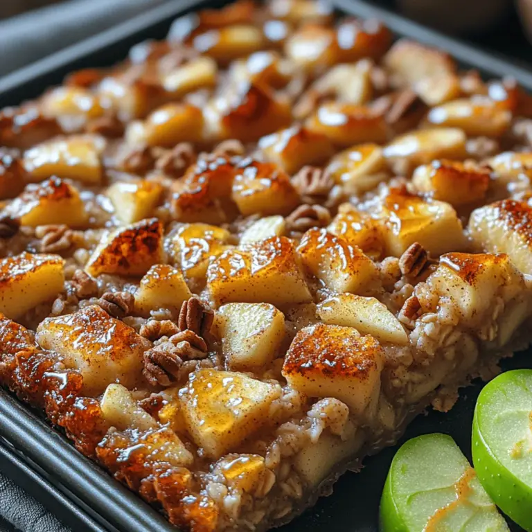 At the heart of this Sweet Honey Apple Oat Bake lies rolled oats, a staple ingredient known for its numerous health benefits. Packed with dietary fiber, oats are excellent for maintaining digestive health and providing long-lasting energy. They help stabilize blood sugar levels, making them a smart choice for those looking to manage their weight or simply enjoy a more balanced breakfast. The soluble fiber found in oats, particularly beta-glucan, also contributes to heart health by lowering cholesterol levels.