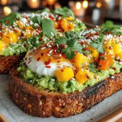 In the world of breakfast and brunch, few dishes capture the essence of freshness and flavor quite like Tropical Bliss Mango Avocado Toast. This vibrant dish is more than just a feast for the eyes; it’s a delightful combination of creamy avocados and sweet, juicy mangoes, making it an ideal choice for anyone seeking a nutritious start to their day or a light snack at any time. Whether you’re hosting a weekend brunch or simply indulging in a quiet morning meal, this recipe promises to elevate your dining experience with its tropical flair.