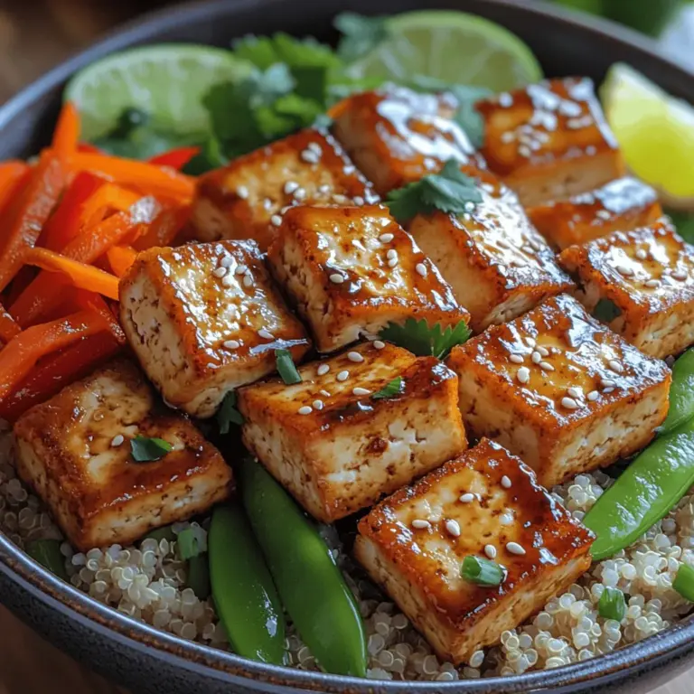 In the realm of plant-based cuisine, few dishes can rival the appeal of a Crispy Tofu Stir-Fry Bowl. This vibrant meal combines the satisfying crunch of perfectly fried tofu with a medley of colorful vegetables, all tossed together in a savory sauce that elevates the flavors to new heights. Whether you are a seasoned vegetarian, a vegan enthusiast, or simply someone looking to incorporate more plant-based meals into your diet, this stir-fry bowl offers a delightful indulgence that is both nourishing and satisfying.