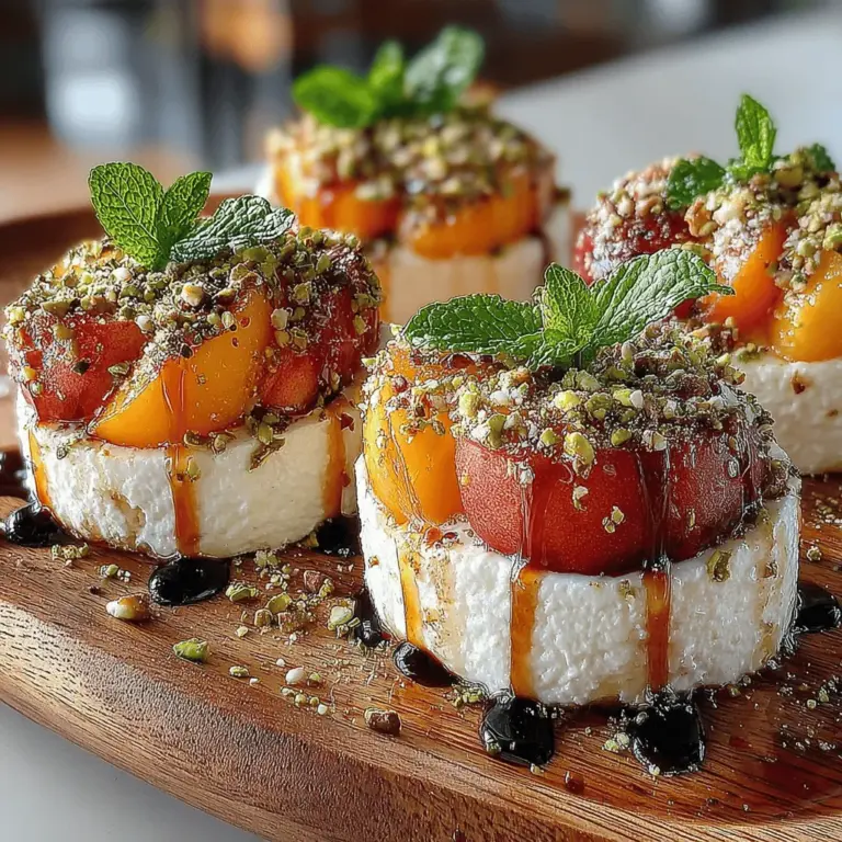 As summer approaches, the allure of fresh, juicy peaches becomes hard to resist. Sweet Summer Peach Bites are a delightful culinary creation that perfectly captures the essence of the season. This recipe melds the natural sweetness of ripe peaches with creamy ricotta cheese, a drizzle of honey, and a sprinkle of aromatic spices, resulting in a bite-sized treat that is as pleasing to the palate as it is to the eyes. Whether you are looking for an impressive appetizer, a light snack, or a refreshing dessert, Sweet Summer Peach Bites are versatile enough to shine in any setting.