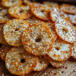 Everything bagels have carved a niche for themselves in the world of breakfast and brunch, capturing the hearts (and taste buds) of many with their unique blend of flavors. Their popularity has soared over the years, thanks in part to their versatility; they can be enjoyed plain, toasted with cream cheese, or as the base for a delicious sandwich. However, what if you could take all those beloved flavors and transform them into a crunchy, snackable treat? Enter everything bagel chips—a delightful twist on the traditional bagel that offers a satisfying crunch and can be enjoyed any time of day.