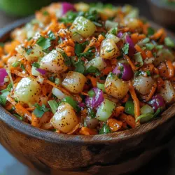 Salads are often touted as a cornerstone of a balanced diet, and for good reason. They provide a vibrant array of nutrients, textures, and flavors that can elevate any meal. Among the myriad of salad options, the Crunchy Zesty Carrot Slaw stands out as a particularly refreshing and nutritious choice. This slaw not only offers a delightful crunch but also bursts with zesty flavors that can invigorate your palate and enhance your dining experience.