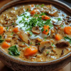 In the realm of comfort food, few dishes evoke the same sense of warmth and contentment as a hearty bowl of soup. Among the many options available, Hearty Creamy Mushroom Wild Rice Soup emerges as a standout choice, celebrated for its rich flavors and nourishing ingredients. This delightful recipe marries the nutty, earthy tones of wild rice with the savory depths of mushrooms, all enveloped in a creamy base that not only warms the soul but also satisfies the palate.