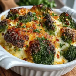 If you're on the lookout for a dish that is not only delicious but also packed with nutrition, look no further than Cheesy Roasted Broccoli & Quinoa Delight. This enticing recipe brings together the earthy flavors of roasted broccoli and the nutty taste of quinoa, all enveloped in a creamy, cheesy sauce that transforms simple ingredients into a heartwarming meal. Whether served as a main dish or a delightful side, this recipe is sure to please both vegetarians and meat-lovers alike.