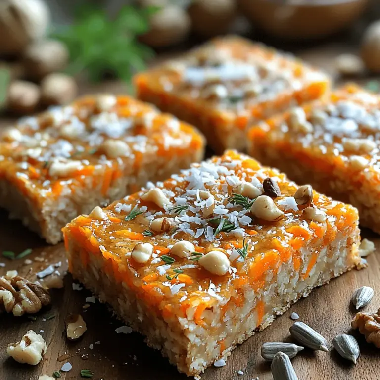 When preparing your Wholesome Carrot Oat Snack Bars, it's critical to ensure an even distribution of all ingredients. This not only enhances the flavor but also ensures that each bite delivers a consistent taste and texture. Begin by thoroughly mixing the dry ingredients—oats, flour, spices, and any optional add-ins—before adding them to the wet mixture. Use a large mixing bowl and a spatula to combine everything gently yet thoroughly.