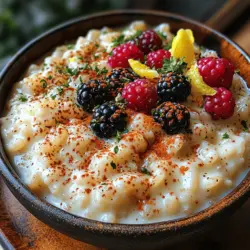 Rice pudding is one of those comforting desserts that transcends cultures and generations, offering creamy deliciousness with every bite. Our recipe for Velvety Vanilla Bean Rice Pudding is a delightful twist on this classic dish, bringing an extra layer of richness and depth with the addition of real vanilla beans. Ideal for both novice and experienced cooks, this recipe is perfect for families looking to create a memorable dessert, busy professionals who want something simple yet indulgent, and food enthusiasts eager to explore the nuances of a well-loved treat.