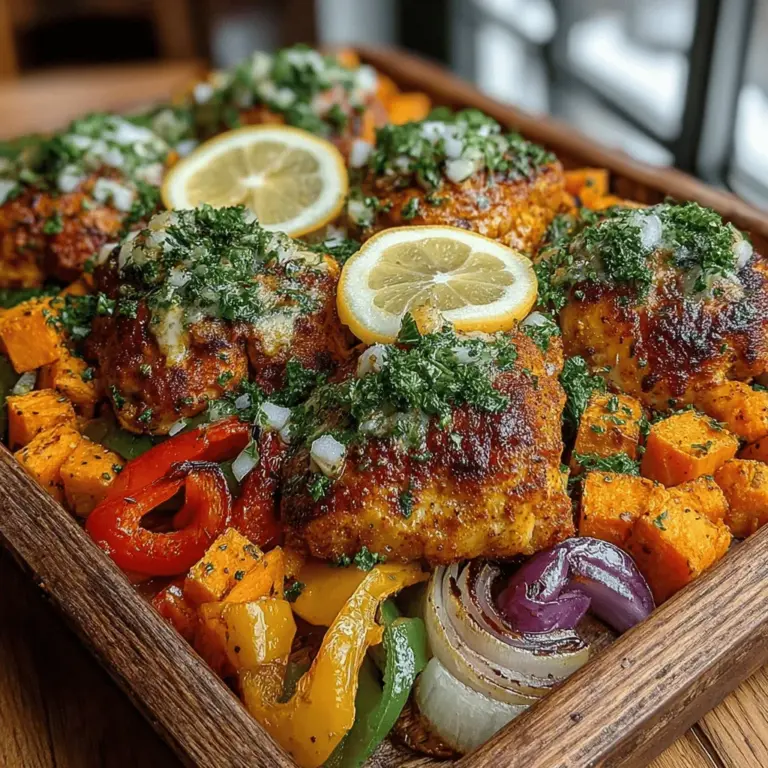 When it comes to weeknight dinners that satisfy both the palate and the soul, few dishes can rival Smoky Sweet Paprika Chicken & Sweet Potato Bliss. This delightful meal combines tender chicken thighs with the earthy sweetness of roasted sweet potatoes, creating a hearty dish that is as comforting as it is delicious. With its blend of smoky flavors and vibrant ingredients, this recipe stands out as a family favorite and a go-to option for busy individuals looking to whip up something special without spending hours in the kitchen.